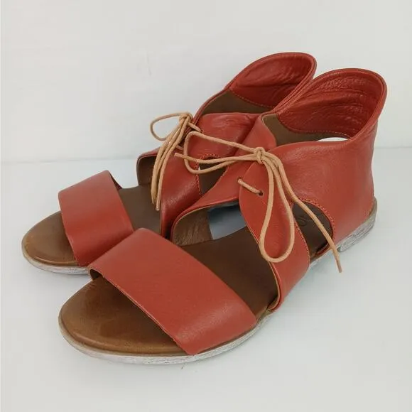 Bueno Yara SZ 40 9.5 Sandals Brick Red