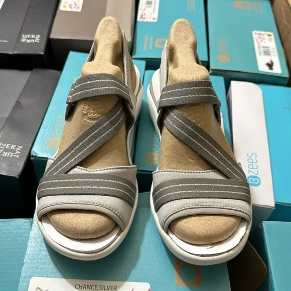 BZEES Chance Washable Strappy Sandals