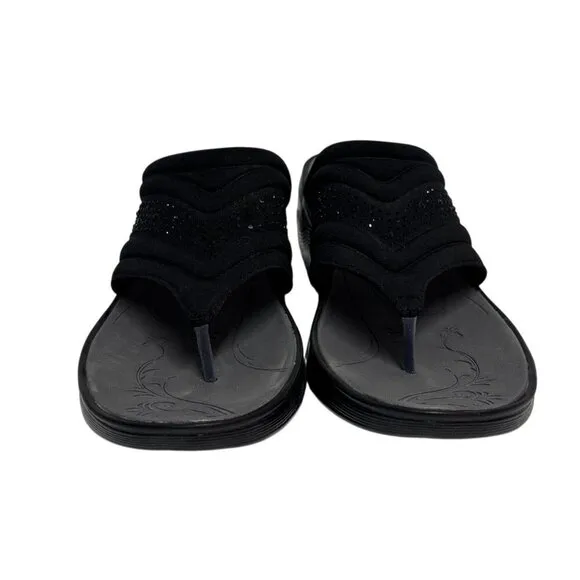 BZEES / Dazzle Me / Cloud Technology / Black / Platform Sandals / With Comfort