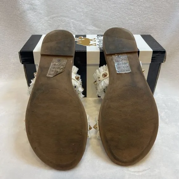 Camel Threads Women's Size 8 Blair Pearl Fridge Spike Sandal