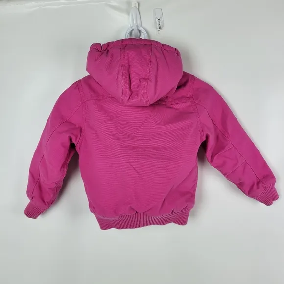 Carhartt Little Girls Hooded Warm Jacket Sz XS/6