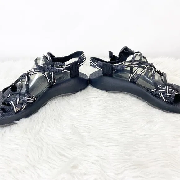 Chaco 9 Womens Clasic Scatter Black White Zx3 Strap Walking Hiking Sandals