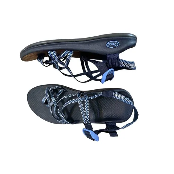 Chaco Athletic Sandals Womens Size 10 Blue Trine Performance Footwear Hiking