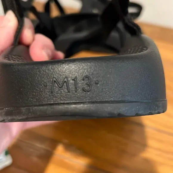 Chaco black sandals mens size 13.