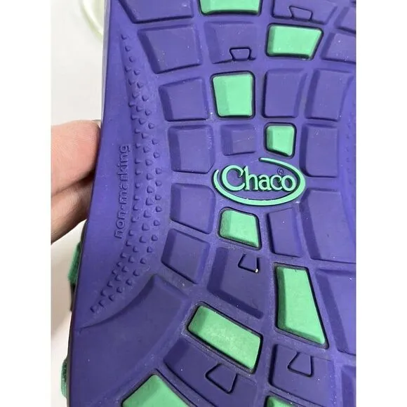 Chaco Girls ZX/1 Classic Size 4 US Teal Non Marking Sole Water Hiking Walking