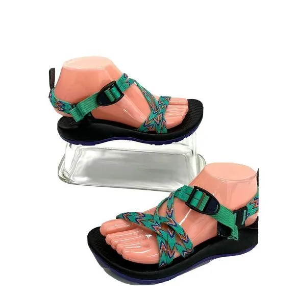 Chaco Girls ZX/1 Classic Size 4 US Teal Non Marking Sole Water Hiking Walking
