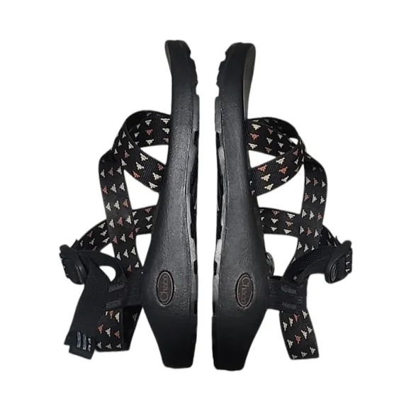 CHACO Lowdown Sandal Mens 11 Black Adjustable Strappy Hiking Hippie Travel