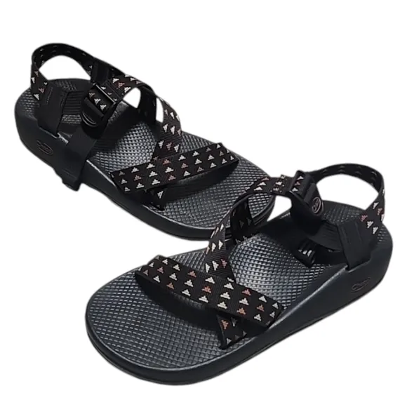 CHACO Lowdown Sandal Mens 11 Black Adjustable Strappy Hiking Hippie Travel