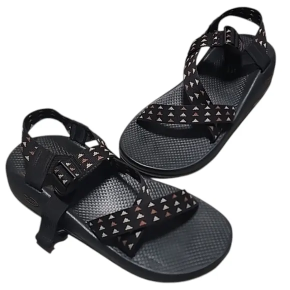CHACO Lowdown Sandal Mens 11 Black Adjustable Strappy Hiking Hippie Travel