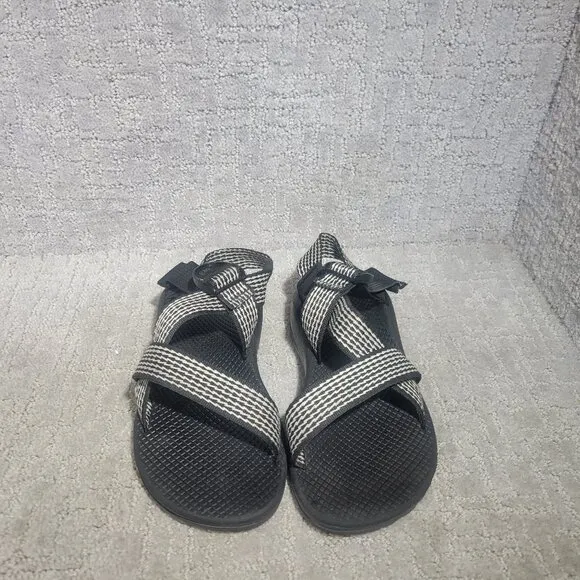 Chaco Mega Z Cloud Women's Size US 8 Black White Hiking Adjustable Strap Sandals