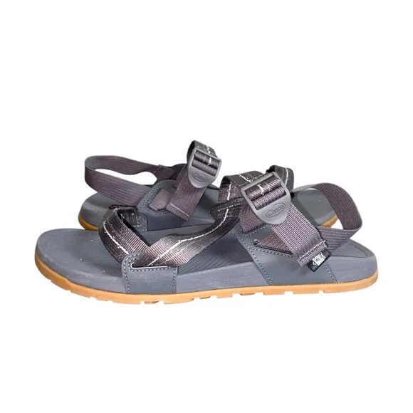 Chaco Men's Lowdown Grey Open Toe Hiking Performance Sport Strappy Sandals