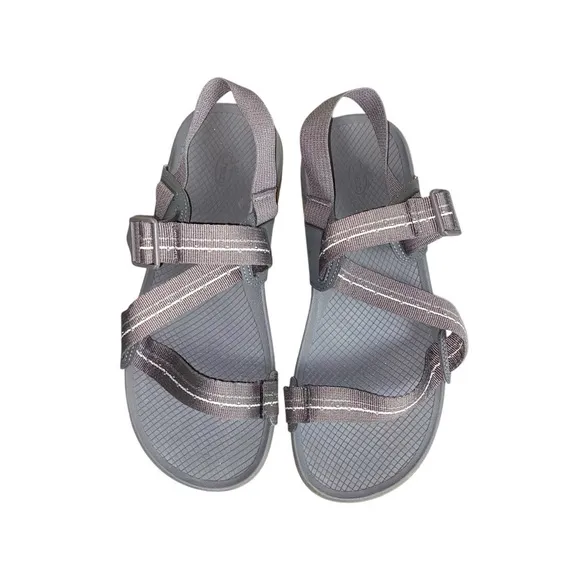 Chaco Men's Lowdown Grey Open Toe Hiking Performance Sport Strappy Sandals