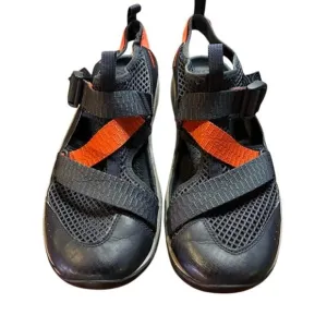 Chaco Men's Sandals Odyssey Closed toe Water Hiking Blue Orange sz 9 J106467