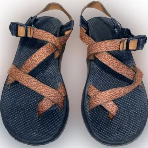 Chaco Men’s Size 11 Burgundy Orange Jacquard Z Cloud 2 Sandals Made in Colorado
