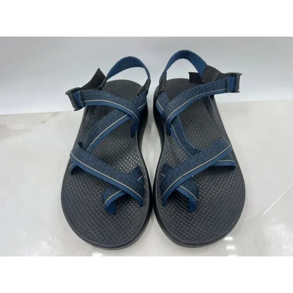 Chaco Sandals Mens Sz 7 Blue Z/2 Classic Hiking Print