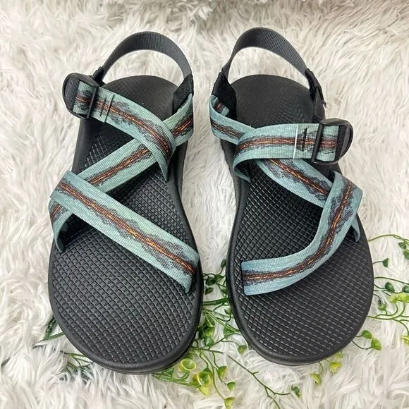 Chaco TR X Classic Mens Outdoor Travel Hiking Walking Sandals size 9 Blue Stripe