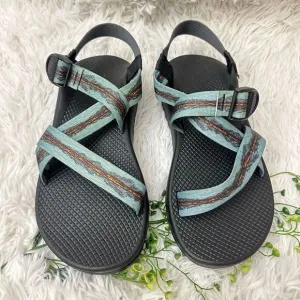 Chaco TR X Classic Mens Outdoor Travel Hiking Walking Sandals size 9 Blue Stripe