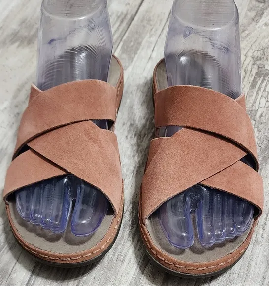 CHACO WAYFARER Women's Comfort Slide Sandals Clay Suede Size 6