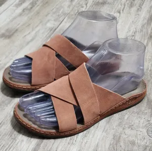 CHACO WAYFARER Women's Comfort Slide Sandals Clay Suede Size 6