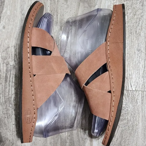 CHACO WAYFARER Women's Comfort Slide Sandals Clay Suede Size 6