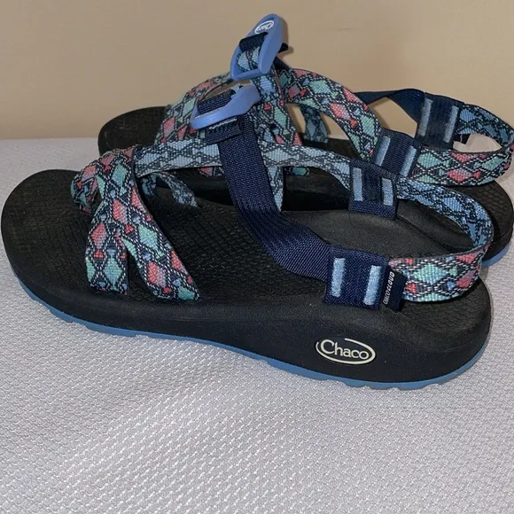 Chaco Women's 8 Multicolor Sandals zcloud 2 trace eclipse adjustable cushioned