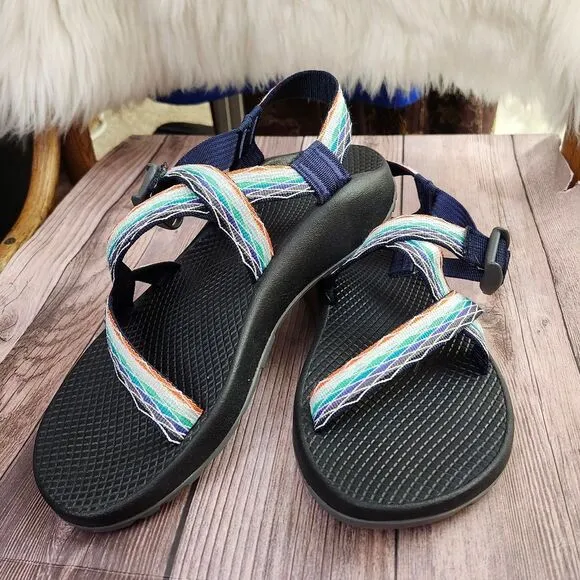 Chaco Womens Classic Z/1 Adj Summer Hiking Sz 9 Prism Mint