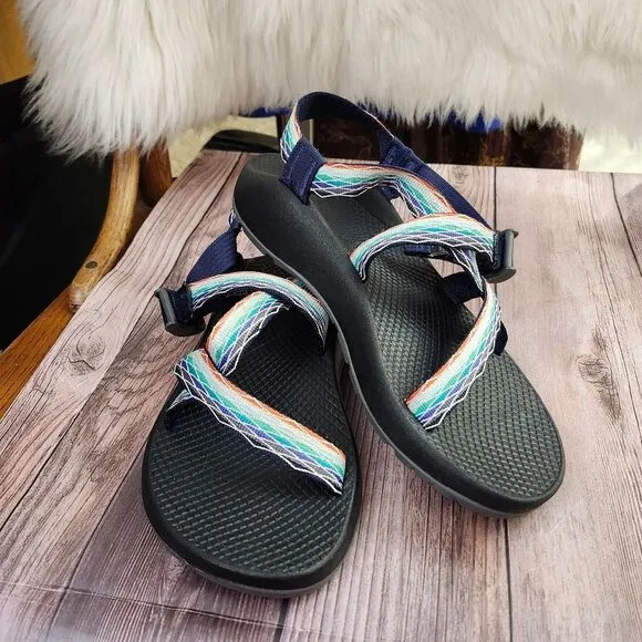 Chaco Womens Classic Z/1 Adj Summer Hiking Sz 9 Prism Mint