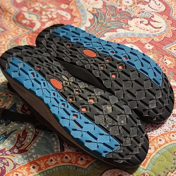 Chaco Womens Odyssey Hiking Sandal Shoes Close Toe Grey Teal Comfort