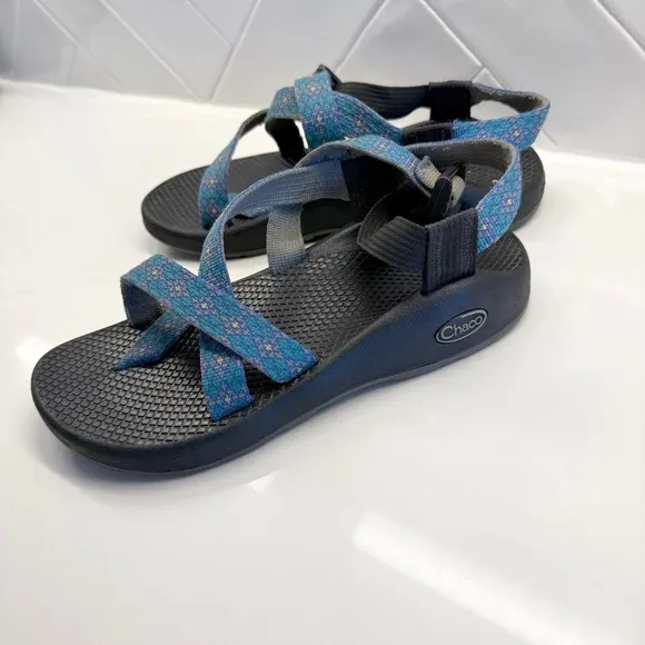 Chaco Women's Z2 Yampa Sandal Crystals Blue Size 6 Adjustable Straps Support