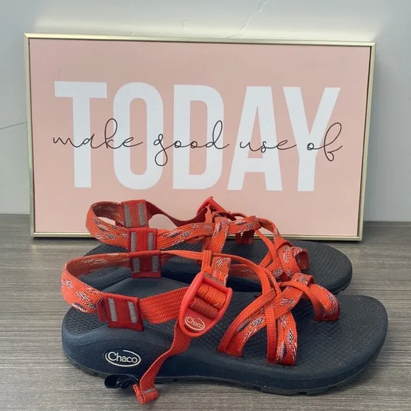 Chaco Womens ZCloud X2 Remix Sports Sandals Placas Grenadine Size 7