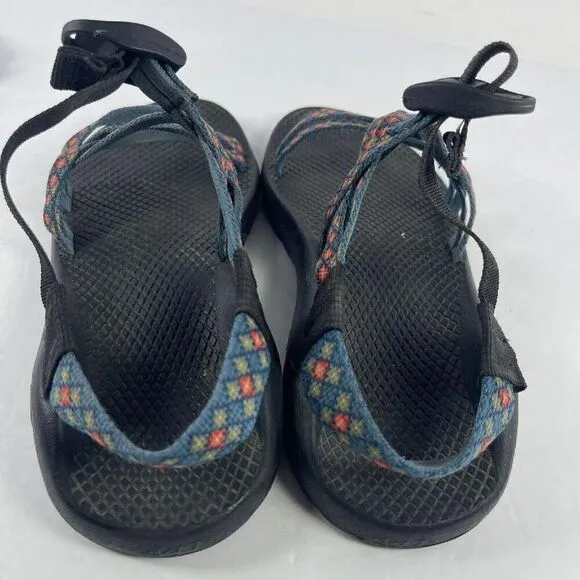 Chaco Women's ZX/2 Yampa Fresh Strappy Sandals US 7 Blue Red Hiking Shoes