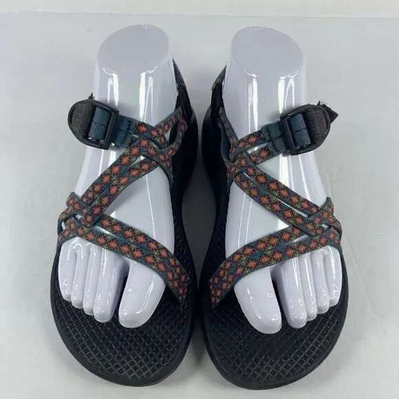 Chaco Women's ZX/2 Yampa Fresh Strappy Sandals US 7 Blue Red Hiking Shoes