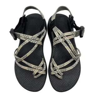 CHACO Z Cloud X2 Toe Loop Hiking Sandals Cream/Gray Women's Size 9