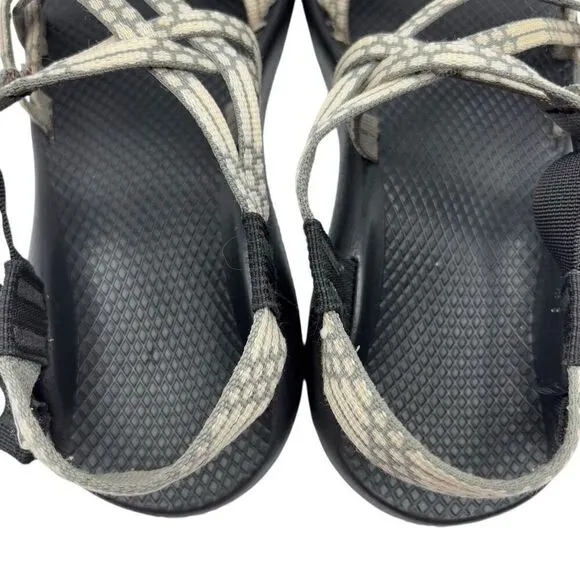 CHACO Z Cloud X2 Toe Loop Hiking Sandals Cream/Gray Women's Size 9