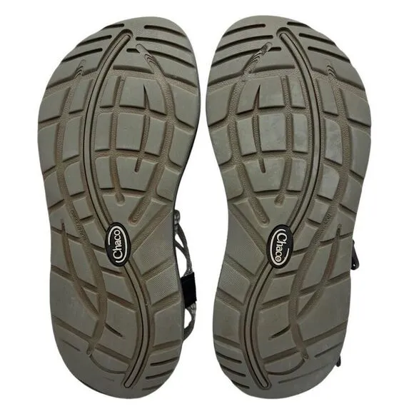 CHACO Z Cloud X2 Toe Loop Hiking Sandals Cream/Gray Women's Size 9