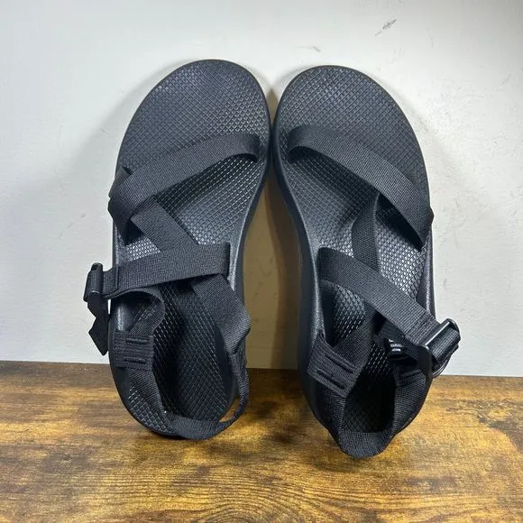 Chaco Z1 Vibram Soles Men's Classic Black‎ Sport Hiking Sandals Size 12 W