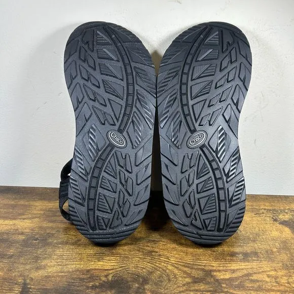 Chaco Z1 Vibram Soles Men's Classic Black‎ Sport Hiking Sandals Size 12 W