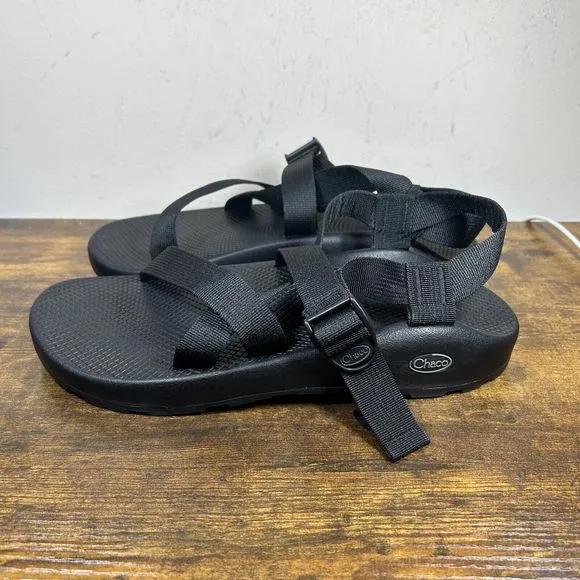 Chaco Z1 Vibram Soles Men's Classic Black‎ Sport Hiking Sandals Size 12 W
