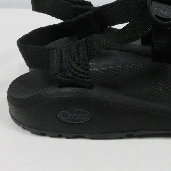 CHACO Z/Cloud Cushioned Sandal Womens Sz 12 Adjustable Durable All Black J107366