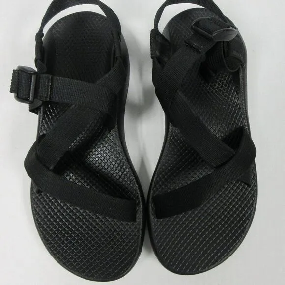 CHACO Z/Cloud Cushioned Sandal Womens Sz 12 Adjustable Durable All Black J107366
