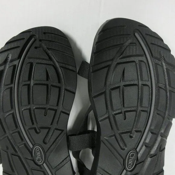 CHACO Z/Cloud Cushioned Sandal Womens Sz 12 Adjustable Durable All Black J107366