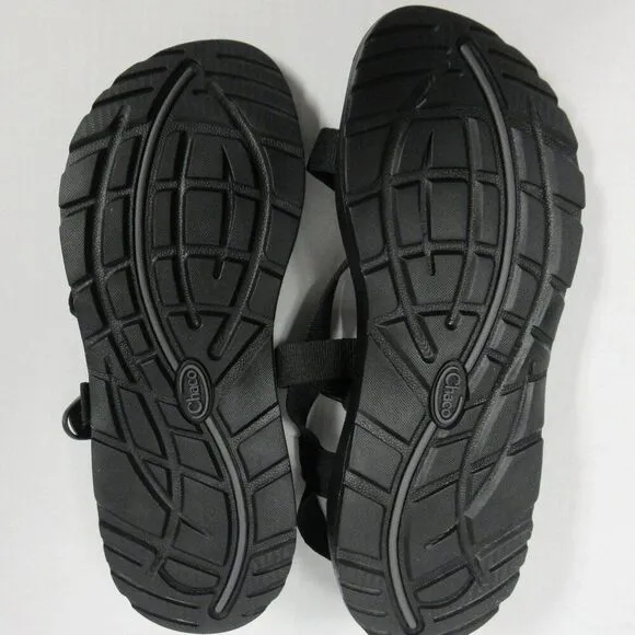 CHACO Z/Cloud Cushioned Sandal Womens Sz 12 Adjustable Durable All Black J107366