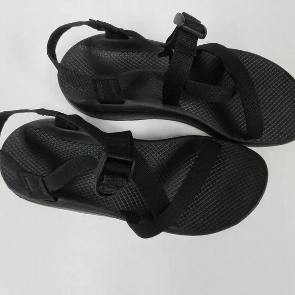 CHACO Z/Cloud Cushioned Sandal Womens Sz 12 Adjustable Durable All Black J107366