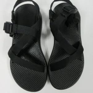 CHACO Z/Cloud Cushioned Sandal Womens Sz 12 Adjustable Durable All Black J107366