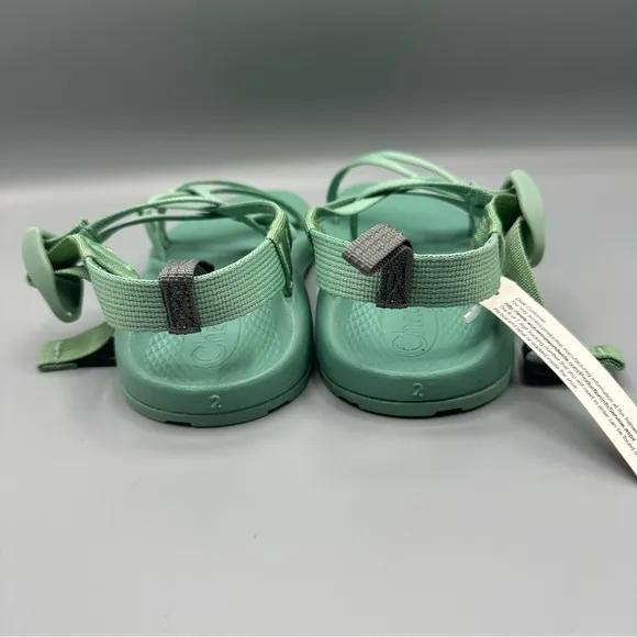 Chaco ZX 1 EcoTread Little Girl Kid US size 2 Green Hiking Sports Sandals