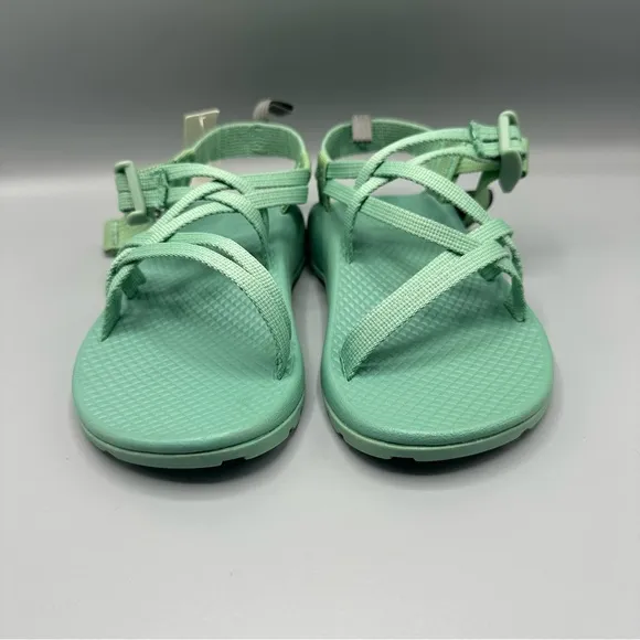 Chaco ZX 1 EcoTread Little Girl Kid US size 2 Green Hiking Sports Sandals