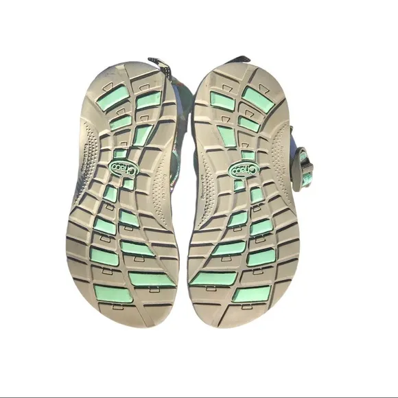 Chaco Zx/1 Ecotread Turquoise Open Toe Hiking Performance Sandals