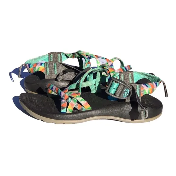 Chaco Zx/1 Ecotread Turquoise Open Toe Hiking Performance Sandals