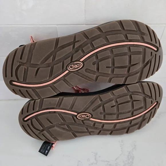 Chaco ZX/2 Classic Unaweep Double Toe Strap Athletic Hiking Sandals Peach Sz 11