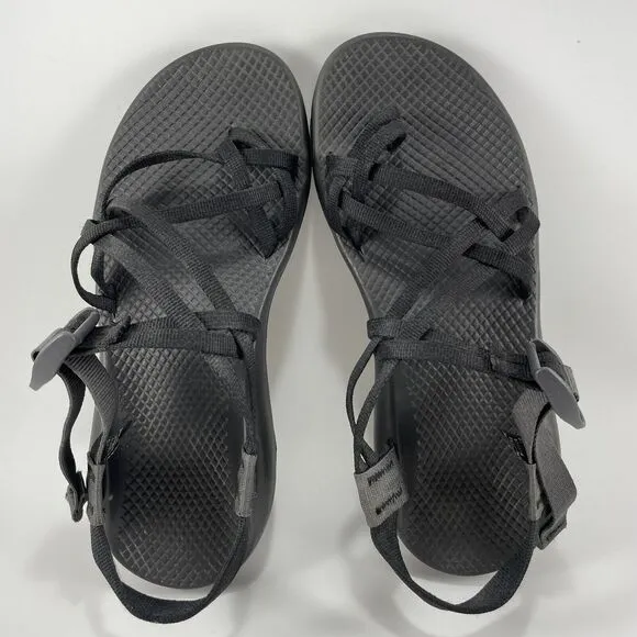 Chaco Zx2 Z x/2 Strappy Sandals Womens Size 10 Black Hiking Active Toe Loop